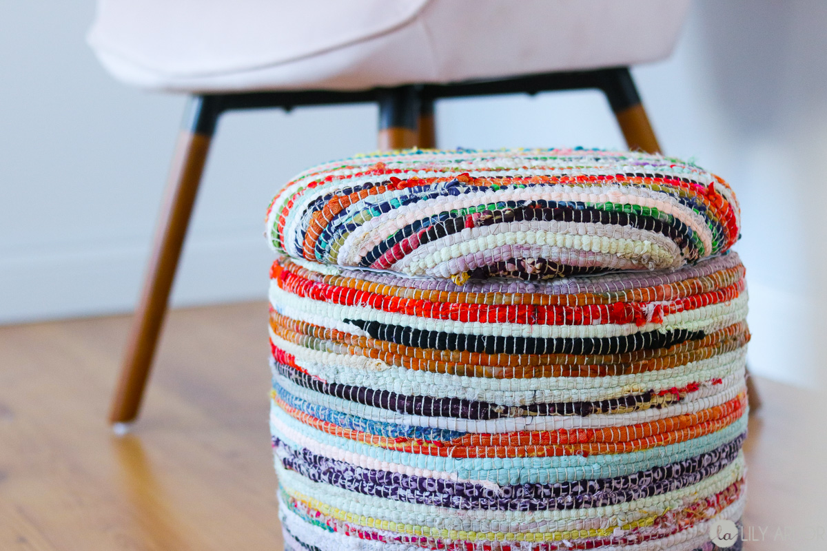 diy stools Extra Storage Cloth Stool