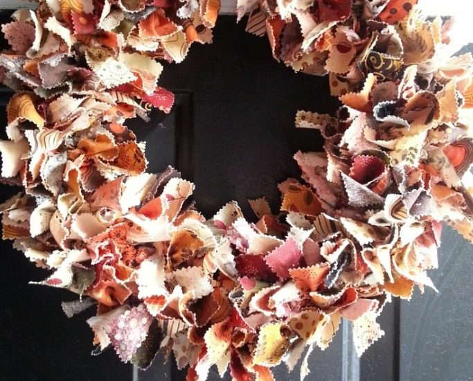 Fabric Fall Wreath