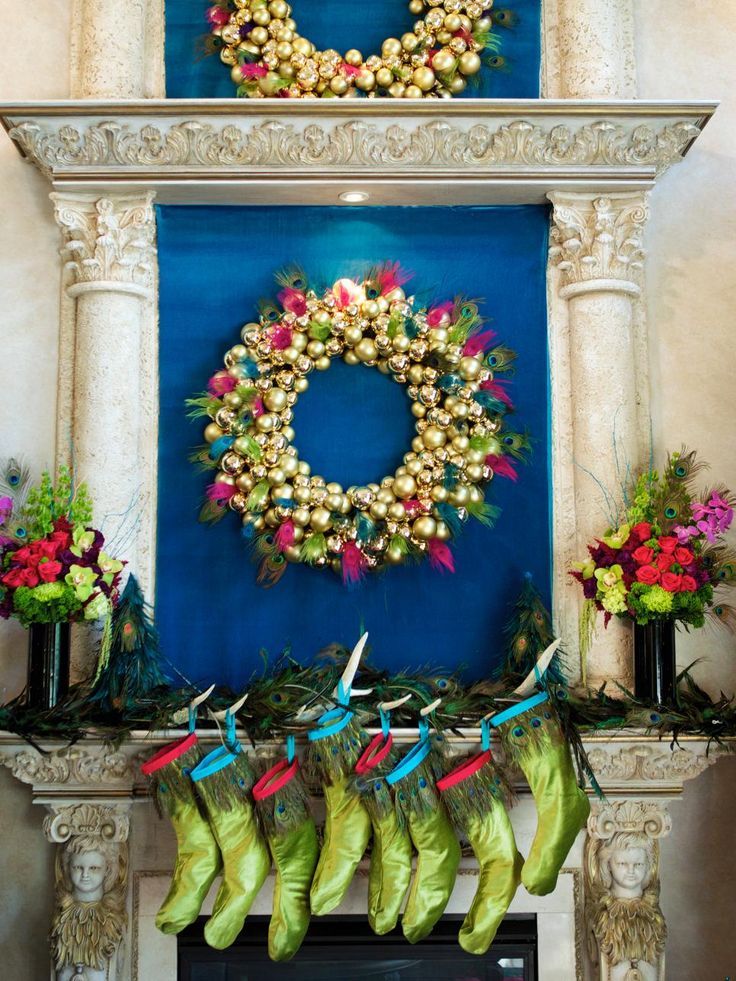 Fabric mantel background