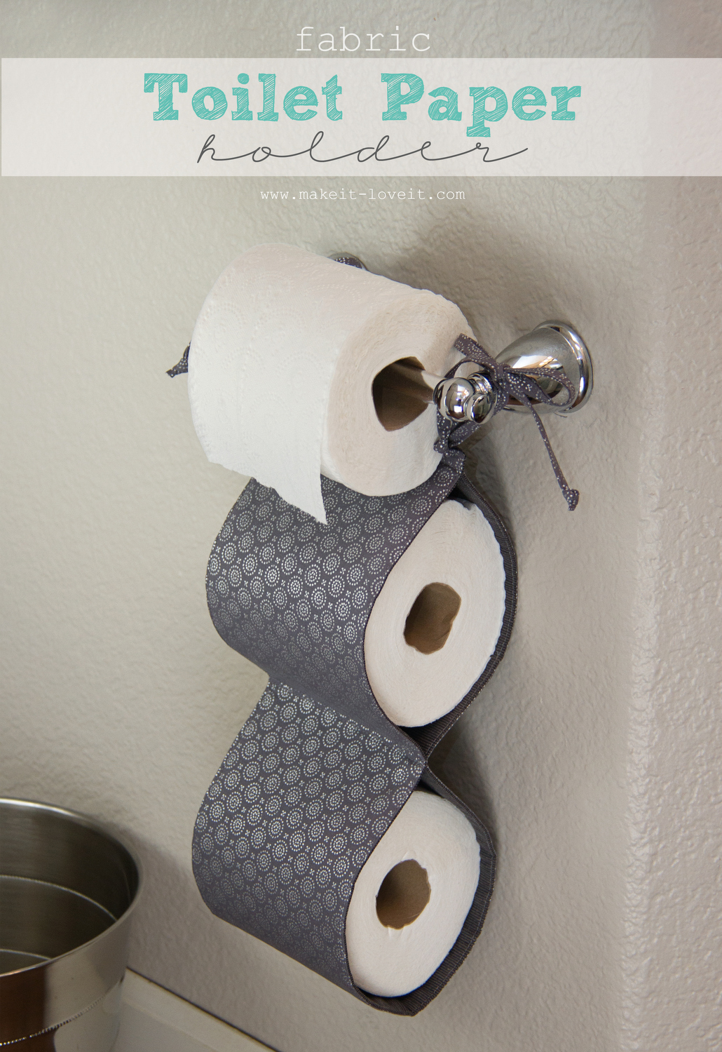 Fabric toilet paper Holder