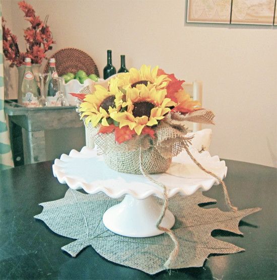 Fall centerpiece DIY