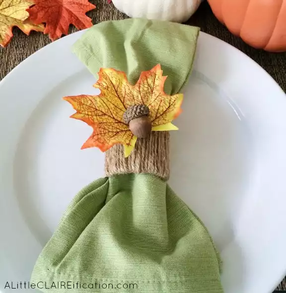 Fall inspired napkin ring