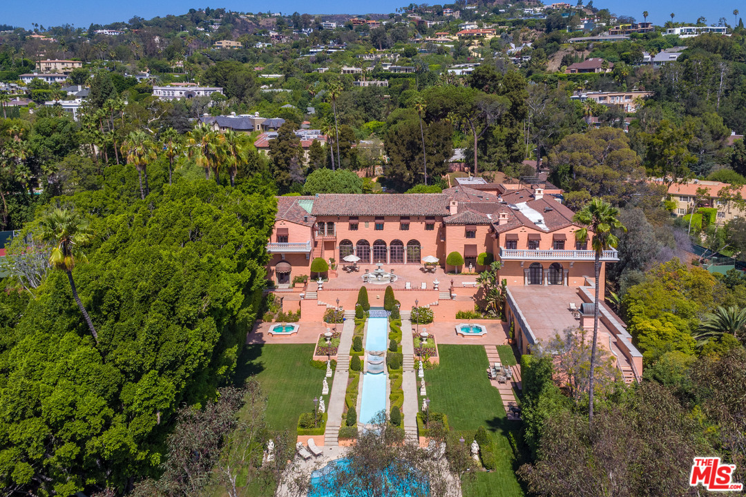 Famous Beverly Hills Estate Sold For 63 Million aerial view