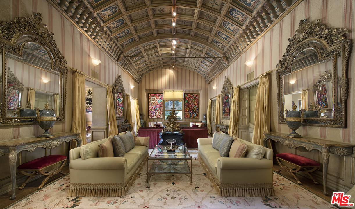 Famous Beverly Hills Estate Sold For 63 Million living area