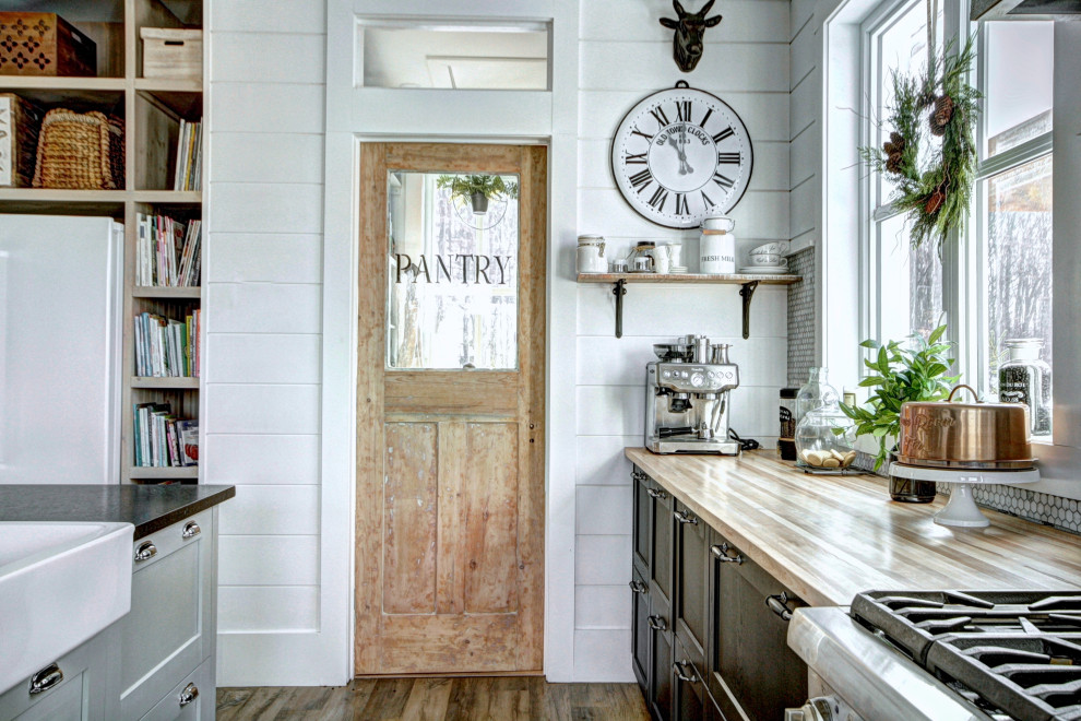 Farmhouse Pantry Door with Glass