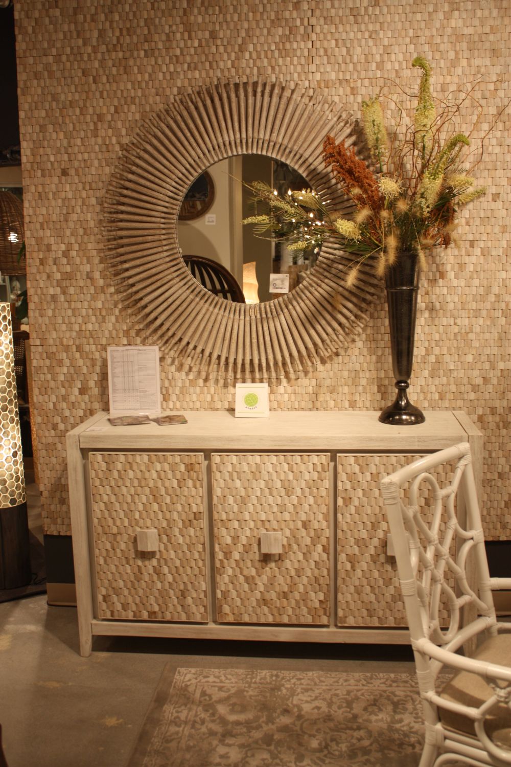 Farmhouse mirror frame decor