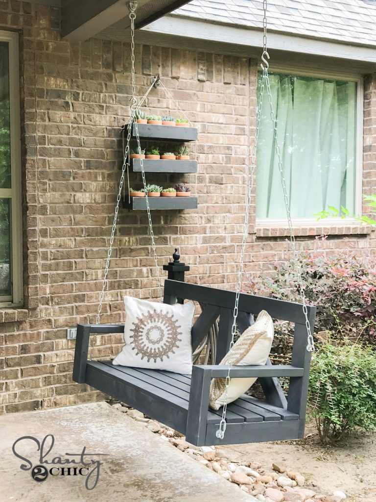 Farmhouse style porch swing plans