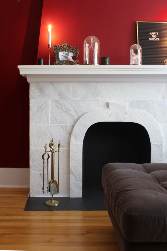 Faux Marble Fireplace