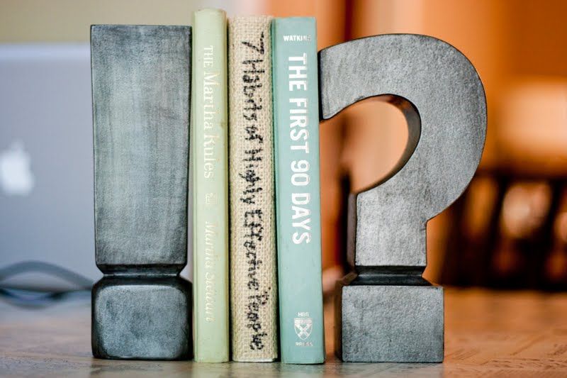 Faux zinc bookends