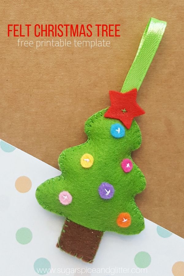 Felt DIY Mini Chrismtas tree ornament