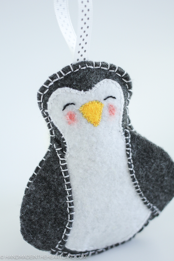 Felt Penguin Ornament