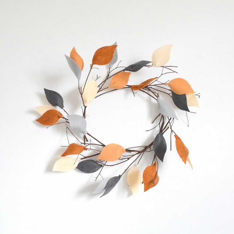 Felt and Twigs Wreath