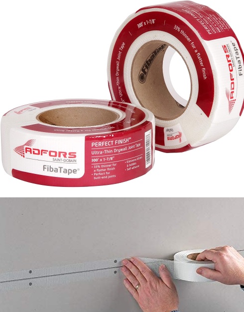 FibaTape FDW8654 U Perfect Finish Ultra Thin Joint Drywall Tape