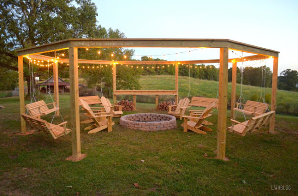 fire pit pergola