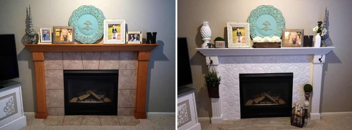 Take The Winter Head On With A Cozy Fireplace Makeover