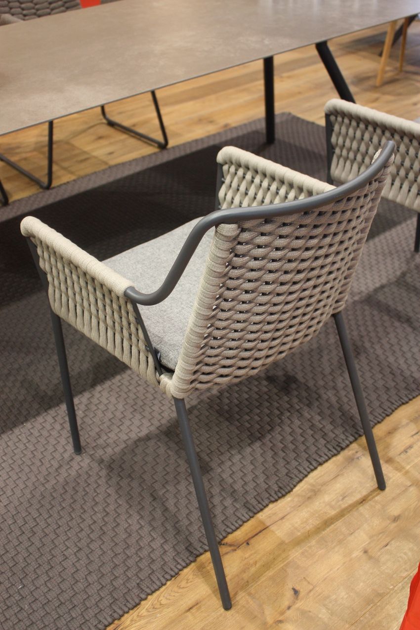 Here's a closers look at the precision of the weaving in this chair.