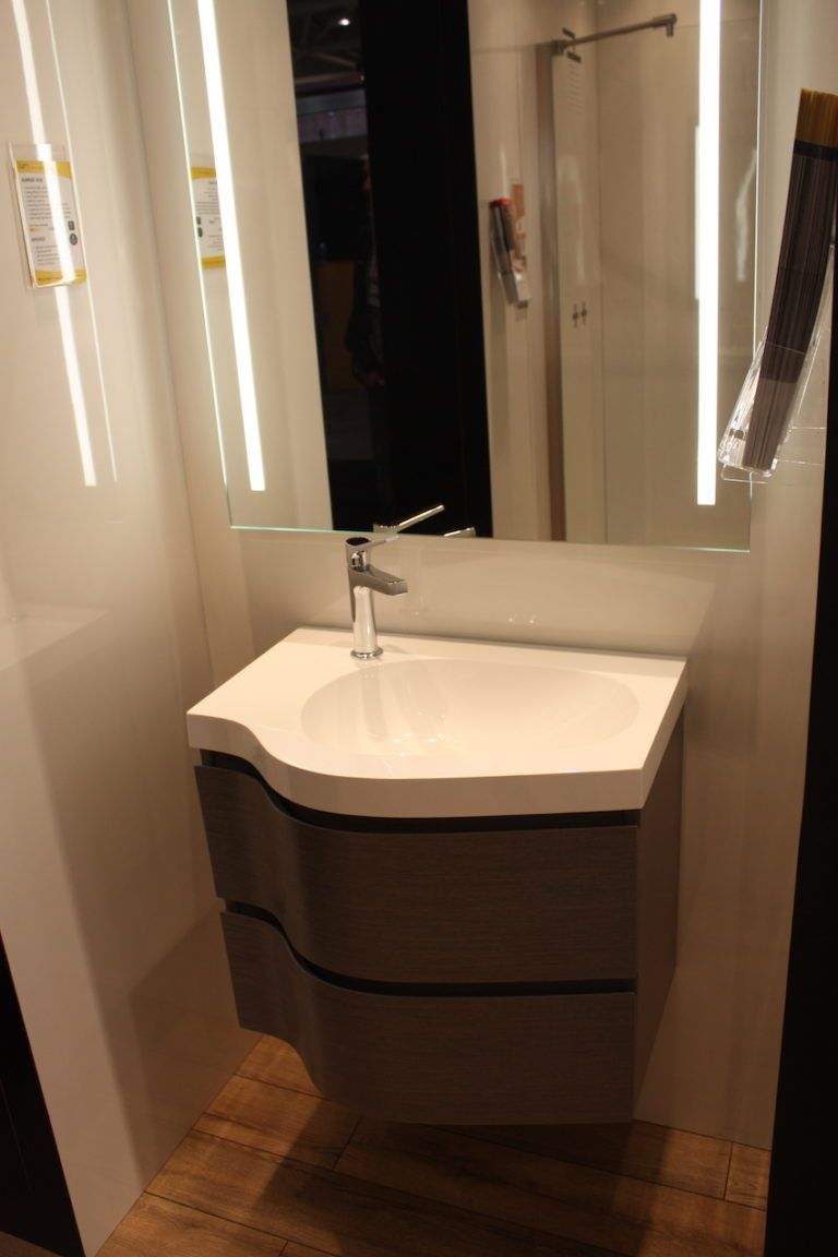 Fleurico shaped vanity design