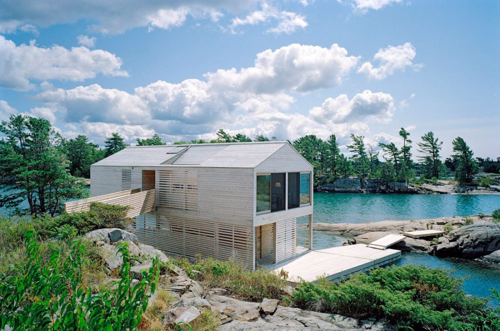 Floating House in Canada by MOS Architects exterior