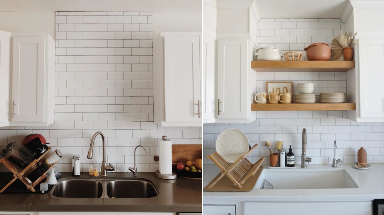 Add some floating shelves