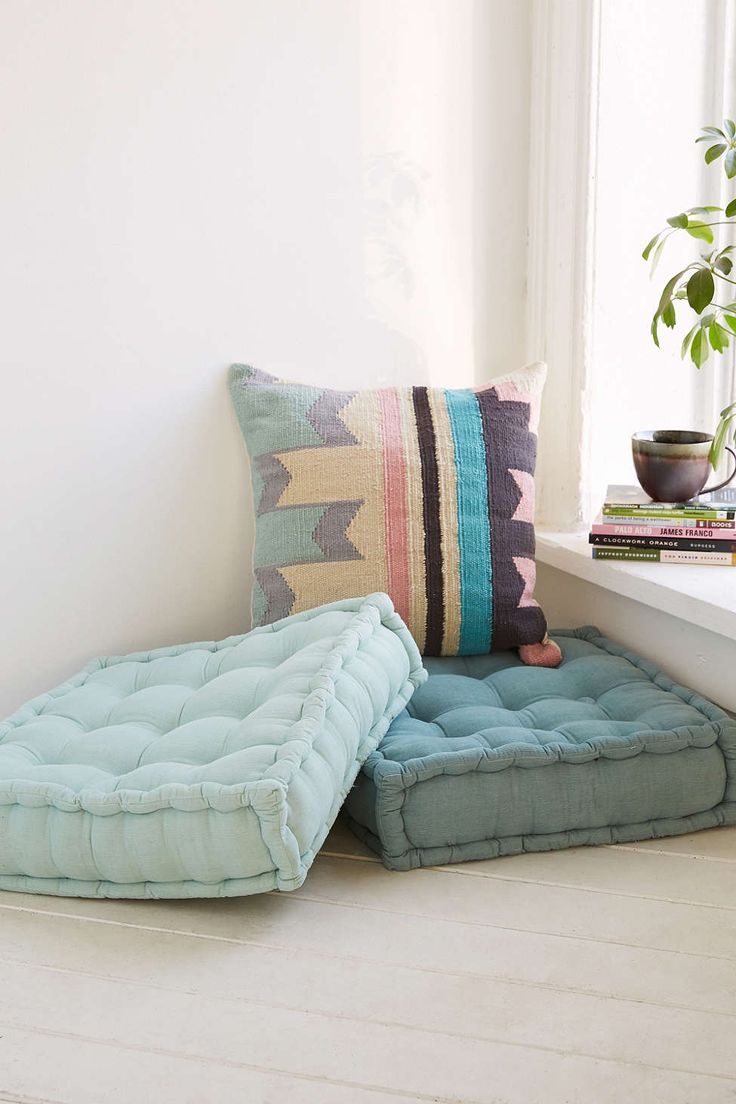 Floor Pillows can be used in corners