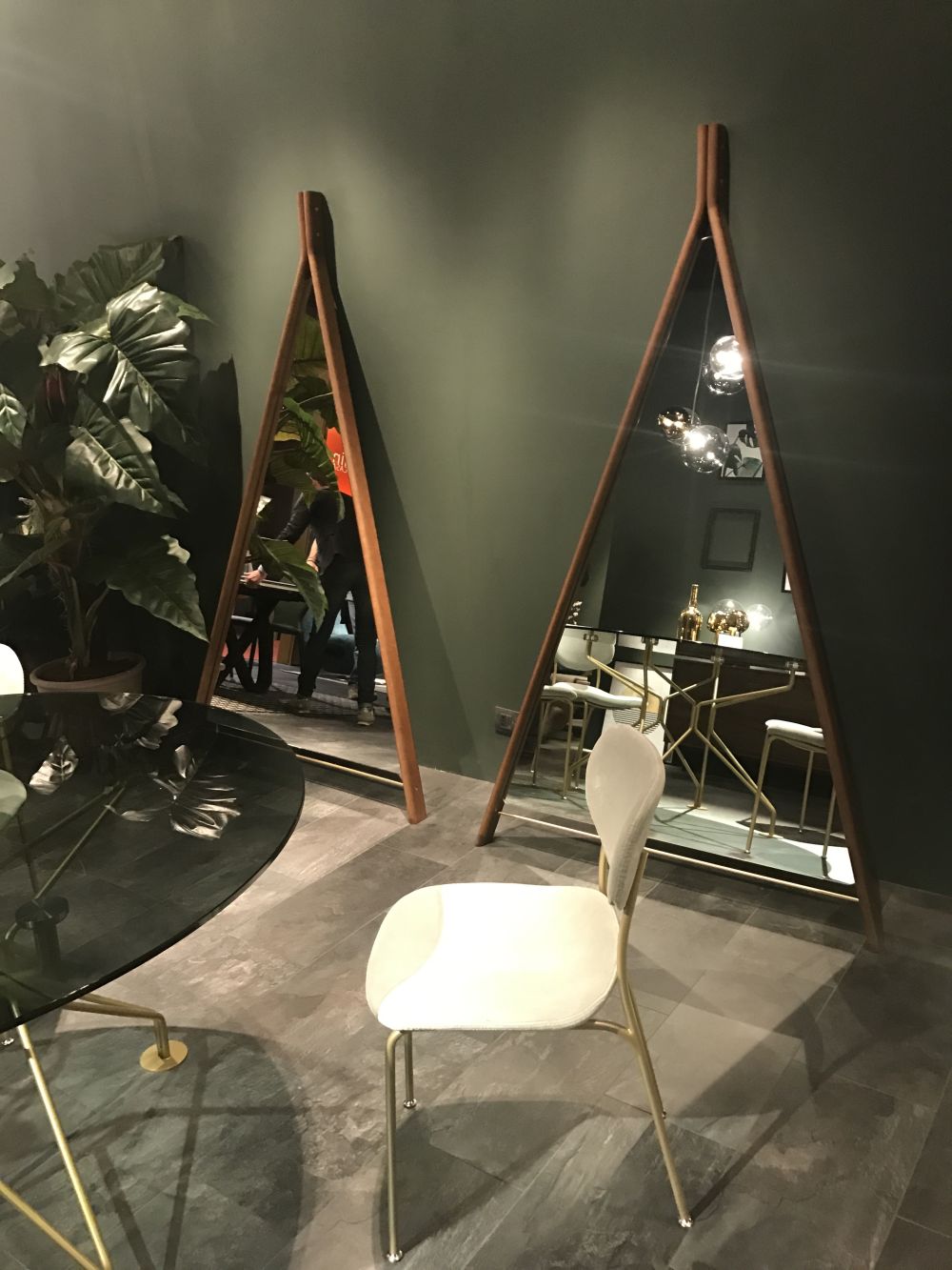 Floor Triangle decorative mirrors