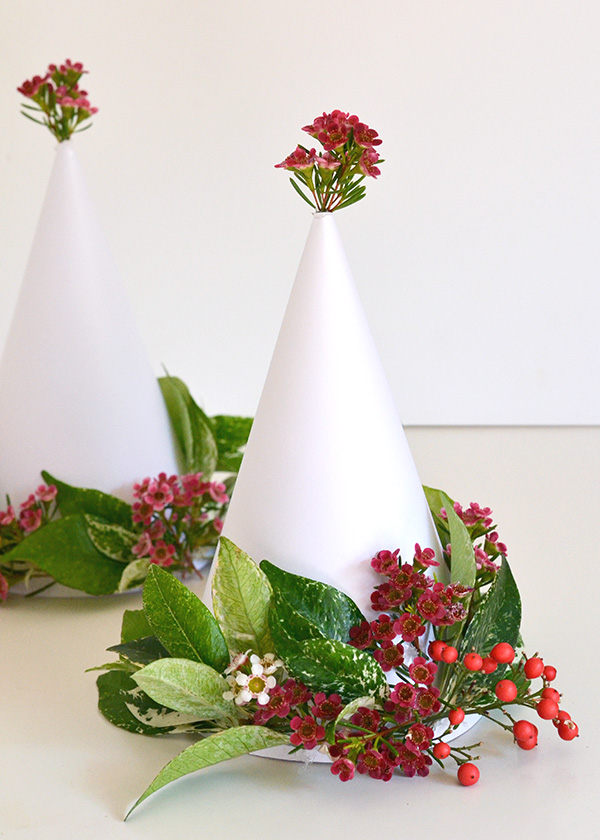 Floral Christmas Table Arrangement - Centerpiece