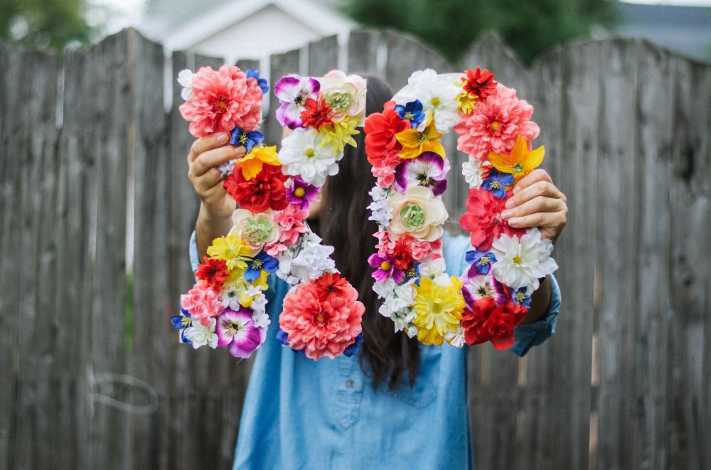 Flower DIY Letters