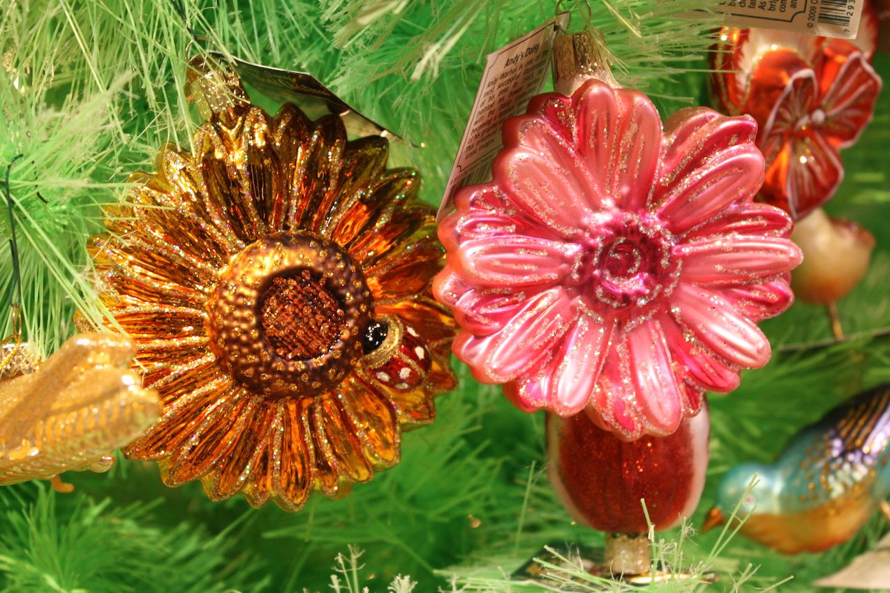 Hobbies like gardening can be represented through flowers as well as tools.