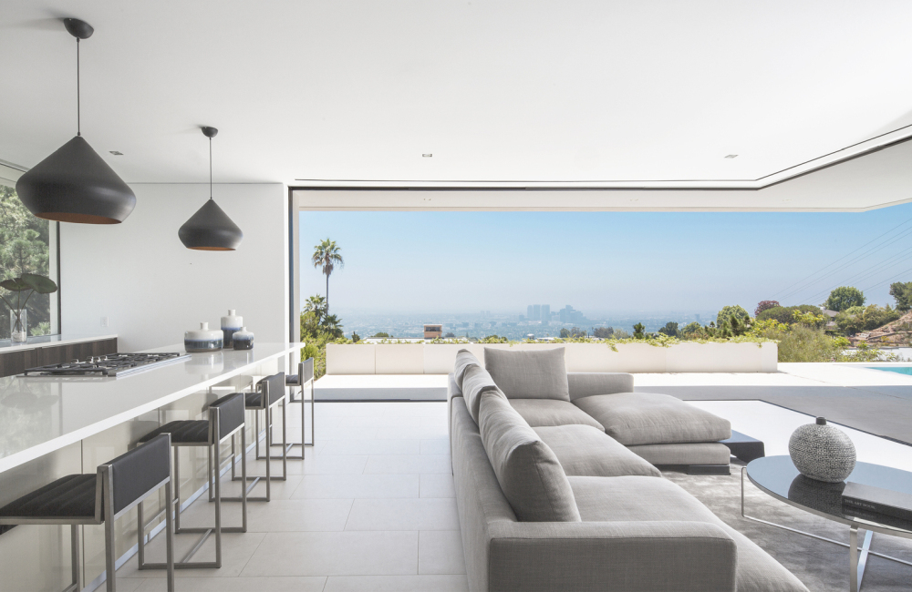 Focused on the View living room