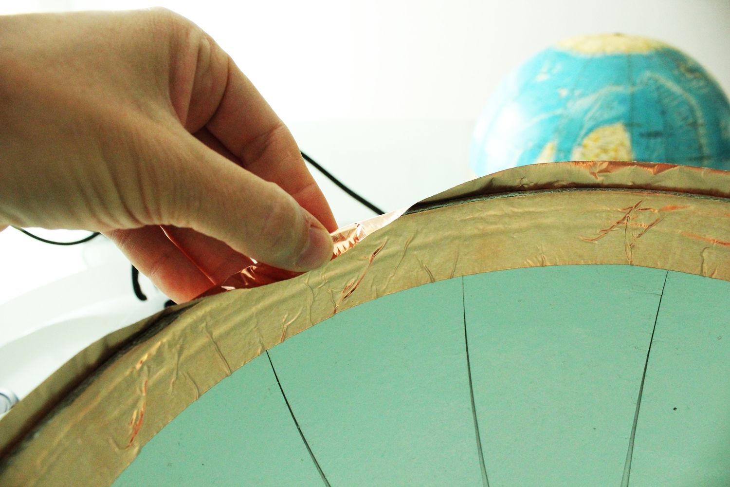 Fold the copper tape