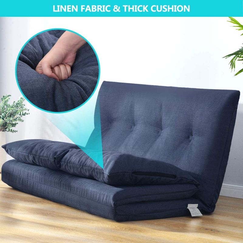 Folding Chaise Lounge Sofa Chair Floor Couch