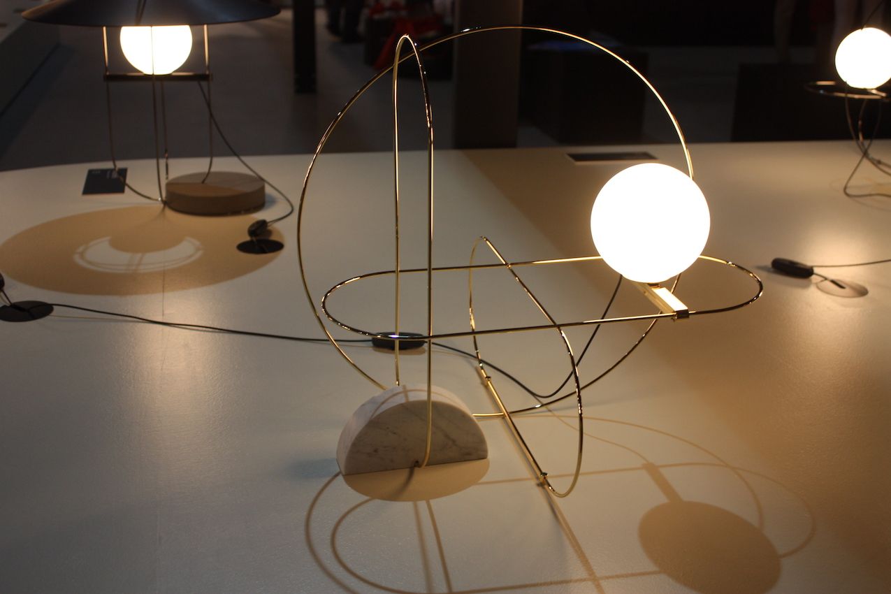 Fontana Arte wire table lamp