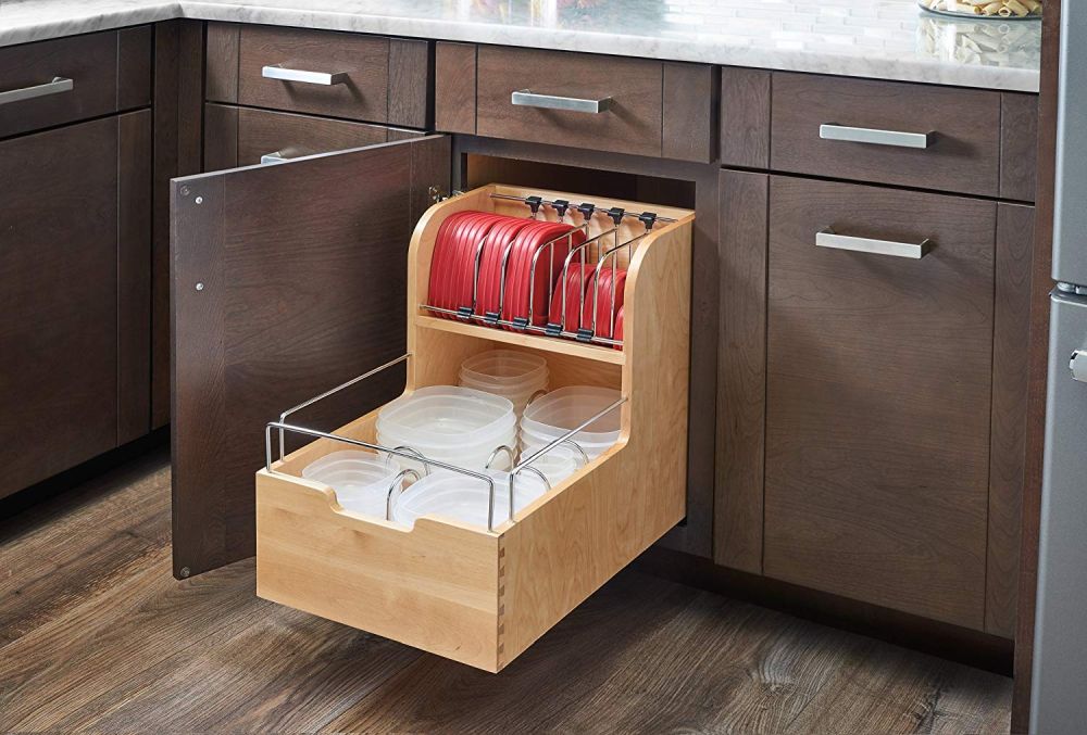 Food Storage Container Organizer, Natural