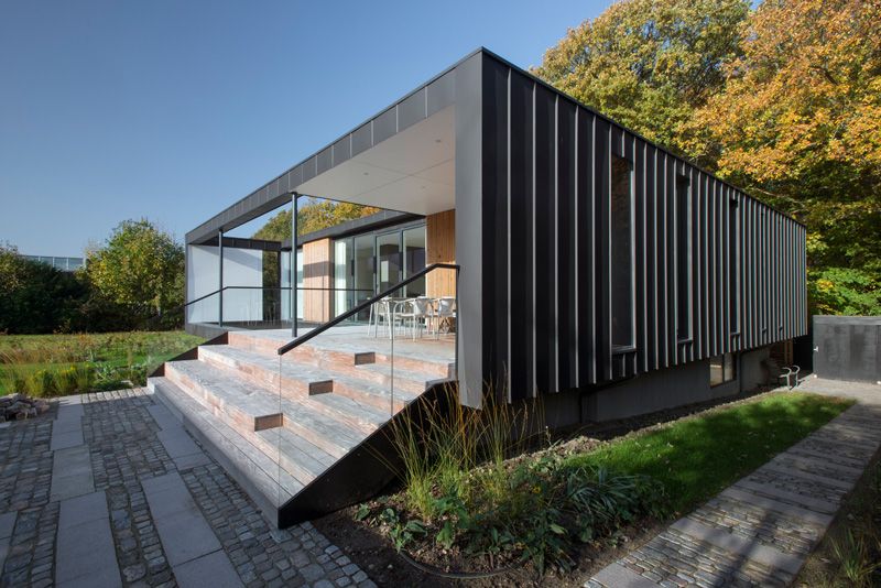 Forest Denmark black house prefab