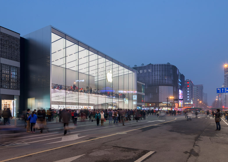 Foster Partners completes Apple store in Hangzhou China