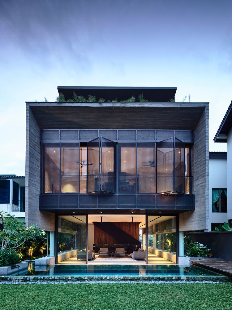 A tall house on a small plot in Singapore