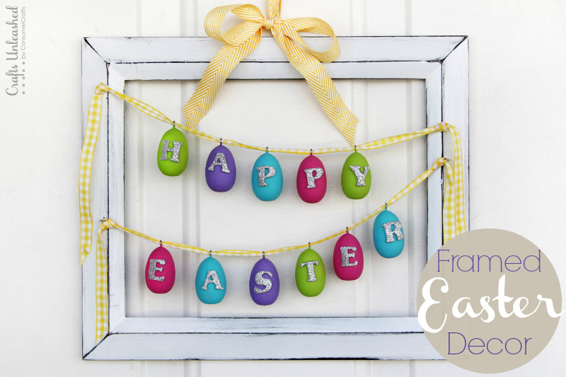 Framed Happy Easter Decoration