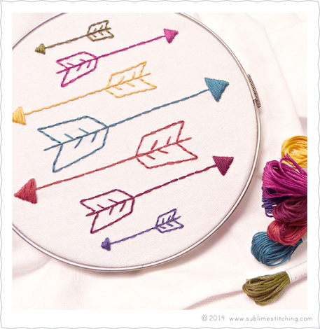 Free Sublime Stitching Arrow Embroidery Pattern