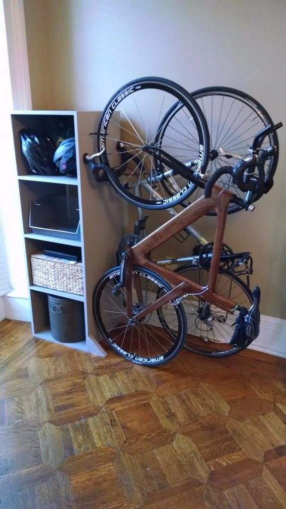 Freestanding Bike Rack Bookcase