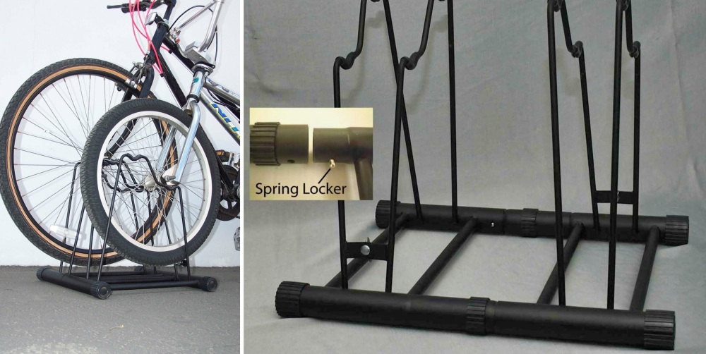 Freestanding bike rack