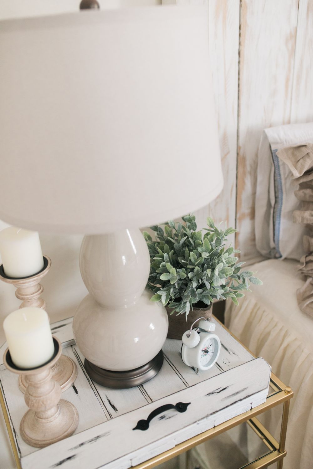 French country bed table inspiration