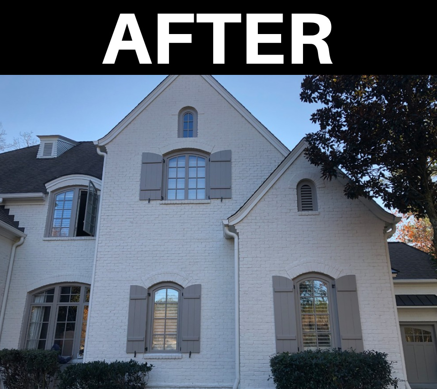 From Natural to Painted Brick - after