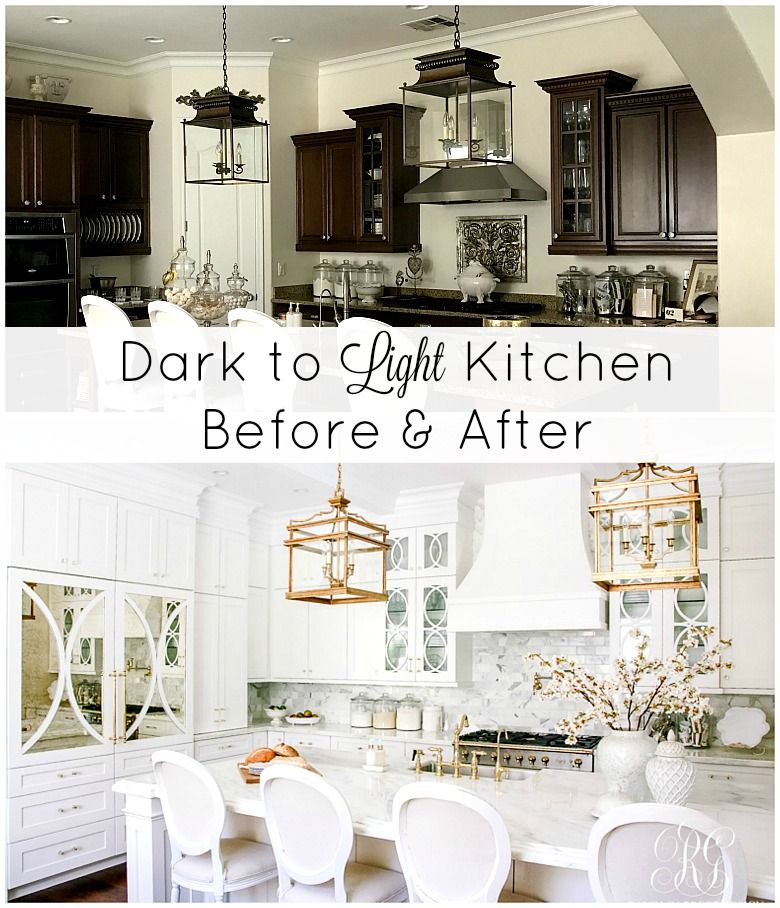 From dark to light kitchen renovation DIY