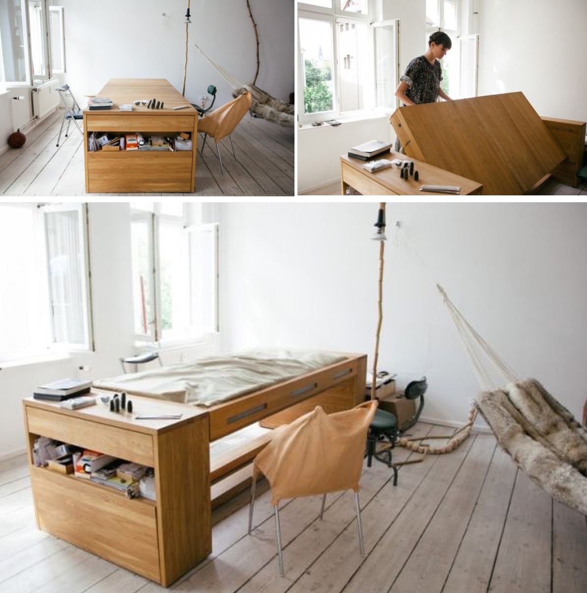 From desk to bed-multifunctional furniture