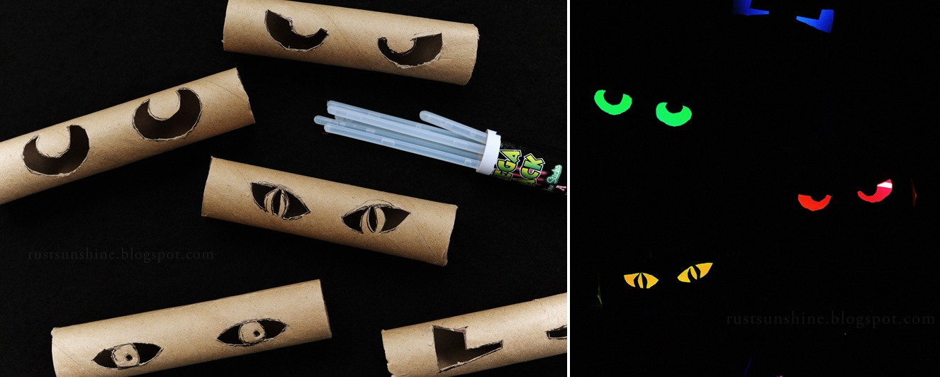 From toilet paper tubs to Halloween glowing eye