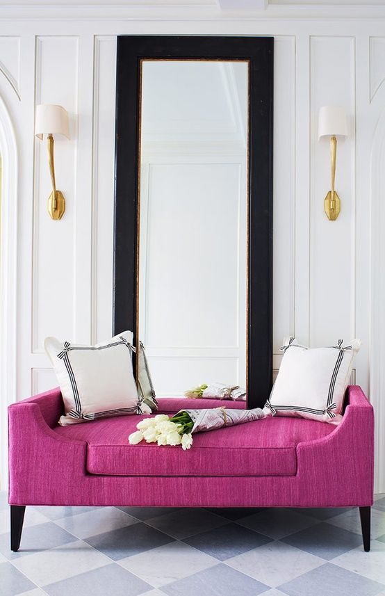 Fuchsia Sofa Decor