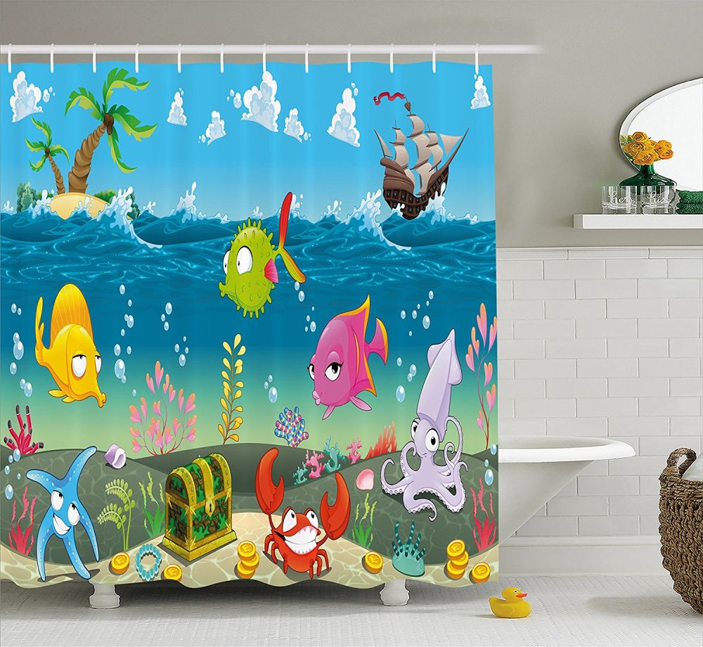 Funny Sea Animals Underwater Ocean View