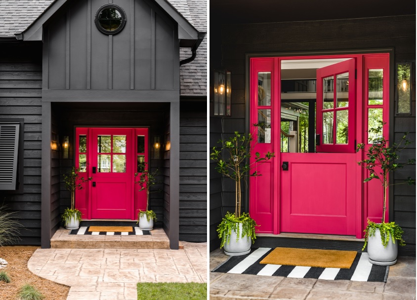 Fuschia Pink Front Door