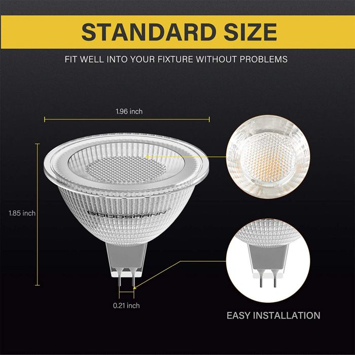 GOODSMANN LED Light Bulb MR16