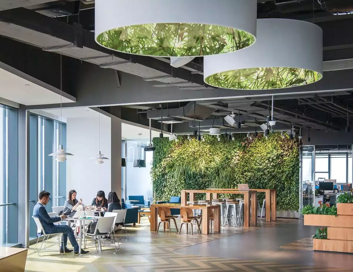 GTB Offices – Shanghai featuring a green wall